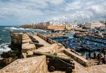 Essaouira Travel Guide: The Complete Coastal Wind & Ramparts Guide Historic 18th-century stone seawall ramparts overlooking the Atlantic Ocean in Essaouira Morocco