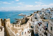 Tangier Travel Guide: The Complete Gateway on the Strait Historic fortified Kasbah walls and port overlooking the Strait of Gibraltar in Tangier Morocco