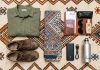 What to Pack for Morocco: The Ultimate Packing Checklist (All Seasons) Flatlay of essential travel packing items for Morocco on a Berber rug