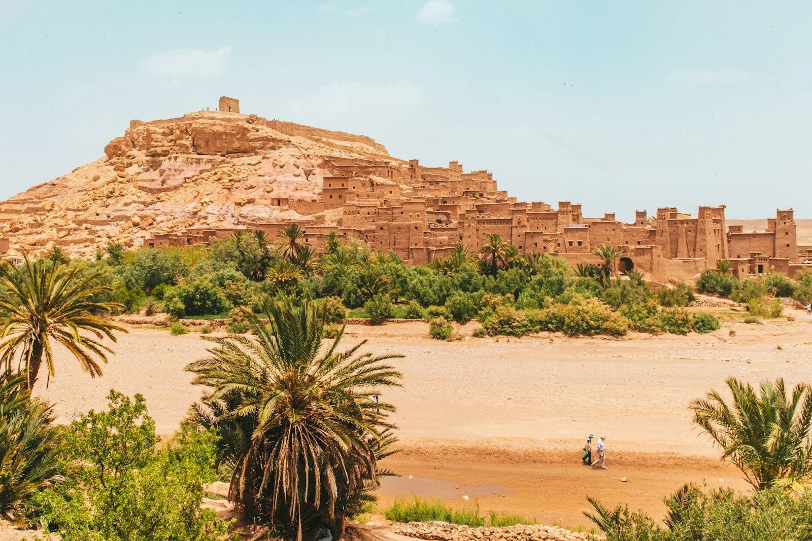 Earthen ksar of Ait Benhaddou on the road to the Sahara
