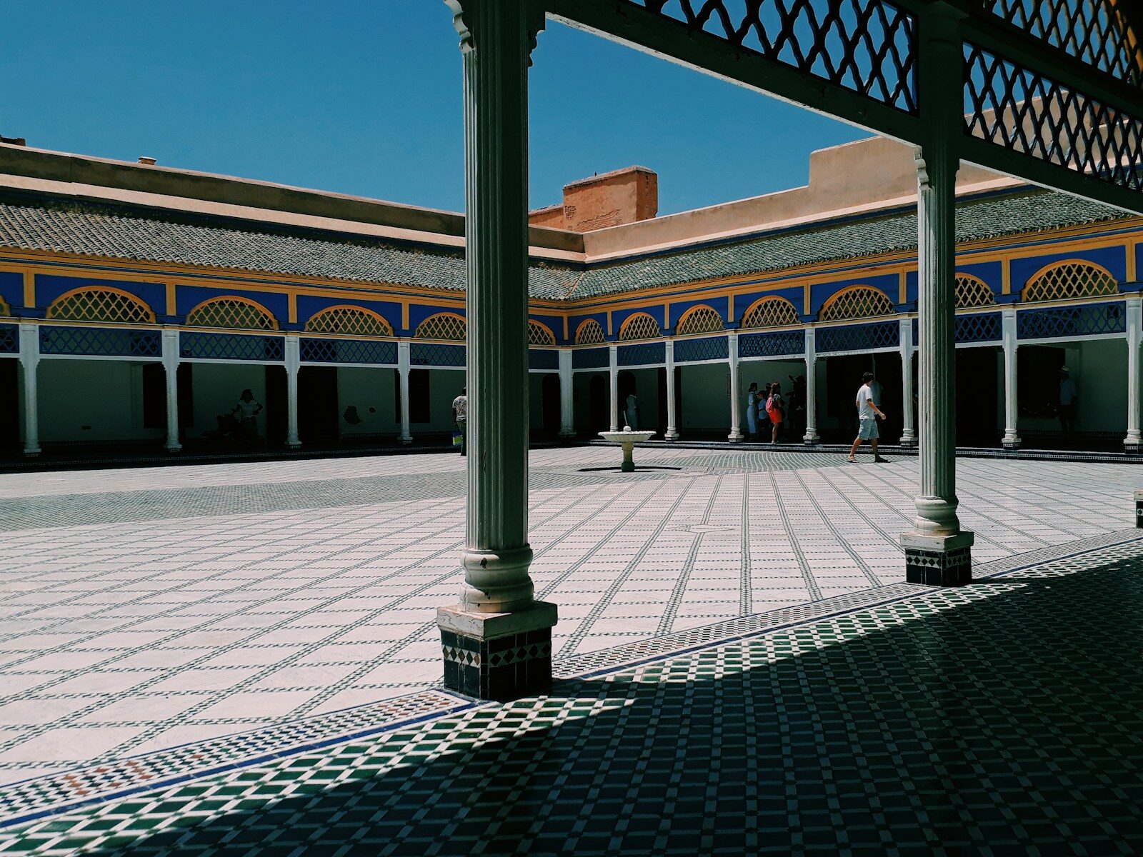 Bahia Palace courtyard, one of the best places to visit Marrakech
