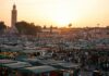 Moroccan Marrakech Guide: 10 Must-See Sights, Riads, Costs and Safety Jamaa Fna Marrakech square busy with visitors and stalls