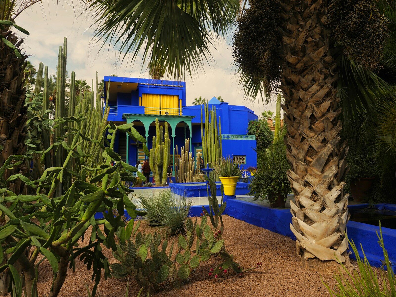 Blue villa at Jardin Majorelle among the Marrakech Morocco things to do outside the medina